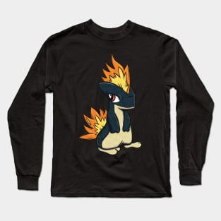 Johto Fire Starter - Quilava Long Sleeve T-Shirt